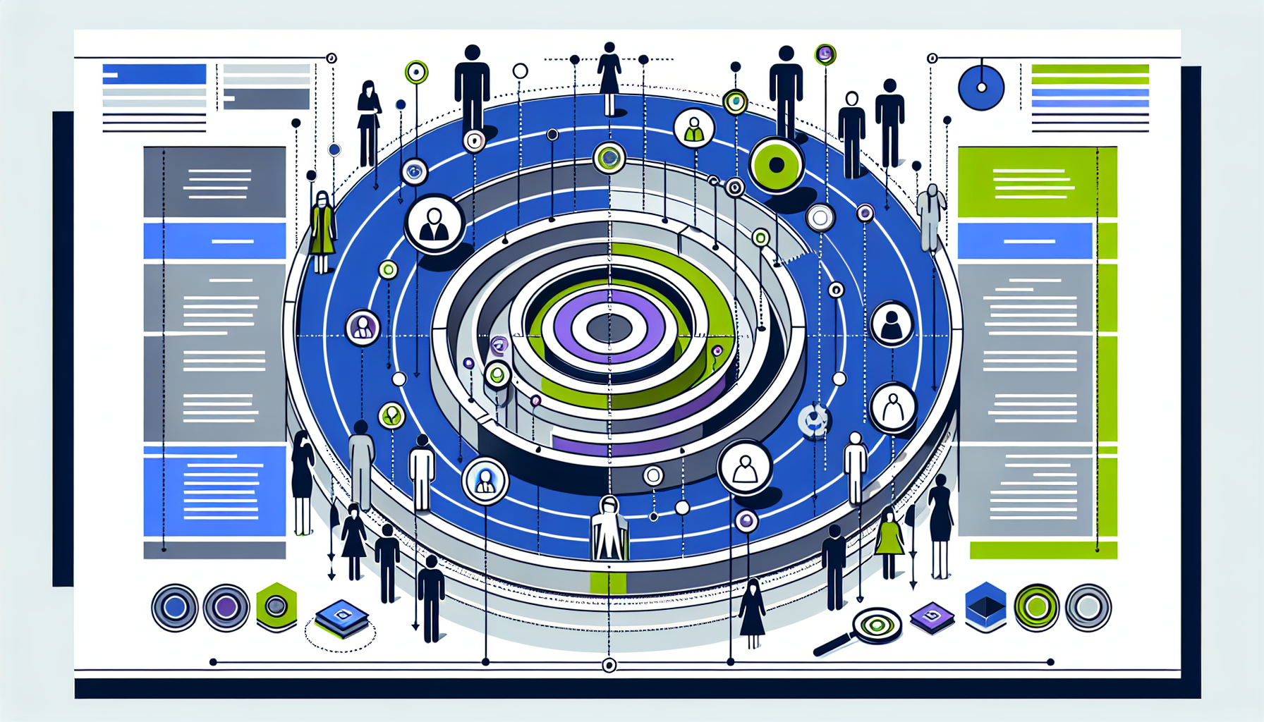 [Многослойная диаграмма, демонстрирующая различные уровни сегментации аудитории]