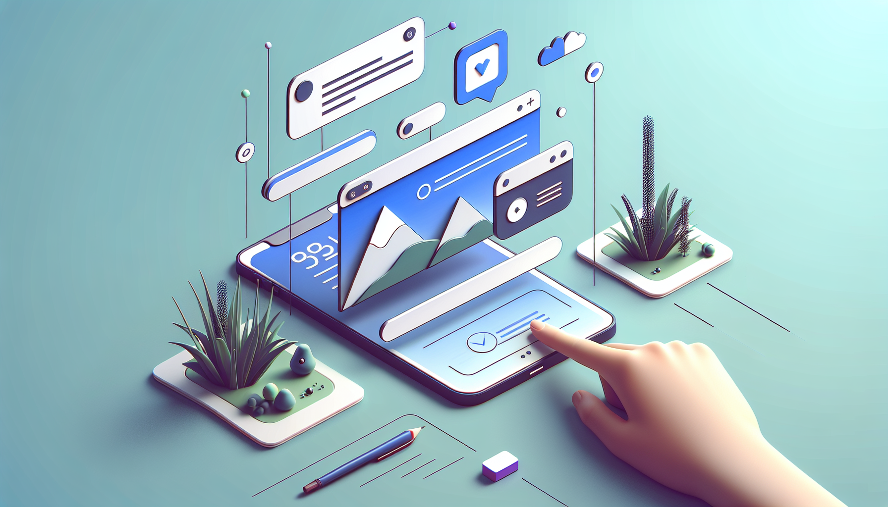 Визуализация экрана устройства с полученным веб-пуш уведомлением